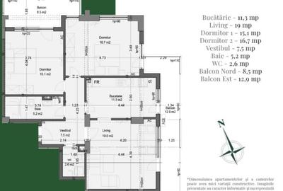 AP. 3CAM. DECOMANDAT,COMPLEX PREMIUM DE BLOCURI P+3 / PALLADY! - 1