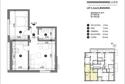 Apartamente 1-2 sau mansarda, suprafete 40-60mp, Complex rezidential Comision 0 - 19