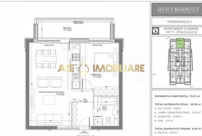 2 Camere de inchiriat | Dristor - Select Residences | Centrala | Parcare - 8