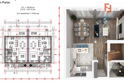 Duplex intreg 8 camere, LA ROSU, de vanzare in Sacalaz, la intrare - 4