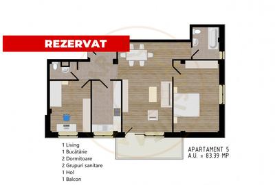 Zorilor Residence, Apartamente Noi 2-3-4 camere - Str. Zorilor - Carei - 12