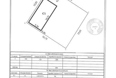 Casa 3 cam teren 250 mp deschidere 16 m Brailita capatul lui 2 - 15
