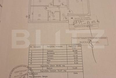 Apartament 3 camere, decomandat, 72mp, Valea Lupului - 7