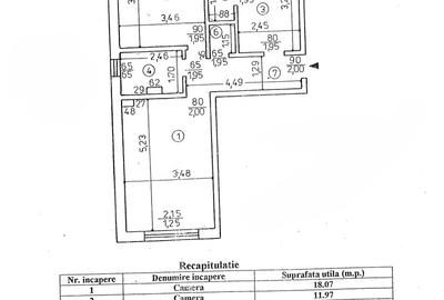 APARTAMENT DECOMANDAT, 2 CAMERE , 51 MP UTILI, PODU ILOAIEI - 1