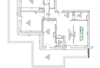 Apartament cu 3 camere semidecomandat în Zorilor