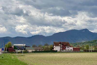 Teren plat P +4 Bran, panoramic munti, DN73, toate utilitatile - 5