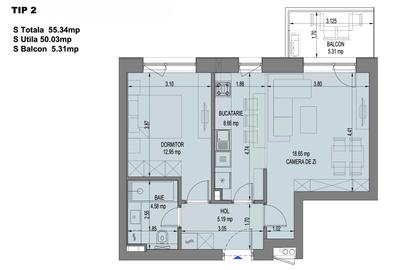 DE INCHIRIAT | APARTAMENT 2 CAMERE | Nusco City 2 - 6