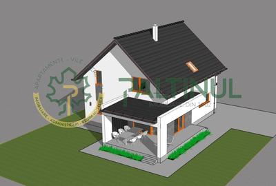 Casă de vânzare în Tălmaciu, spațiu generos, exterior la cheie, interior la alb - 1