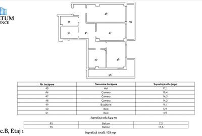 Tomis Nord  - Vanzare apartament decomandat cu 3 camere, bloc nou. - 4