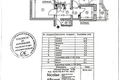 Apartament cu 2 camere decomandat în Dristor