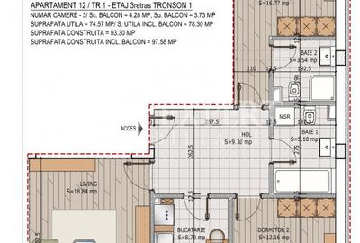 Apartament cu 3 camere decomandat în Theodor Pallady