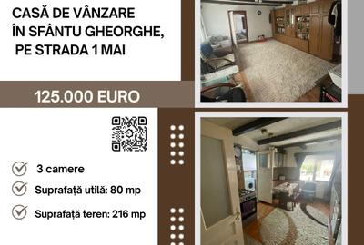 Casă cu 3 camere în Lunca Oltului