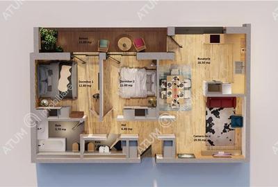 Apartament la cheie 3 camere loc parcare subteran si boxa zona Central - 11