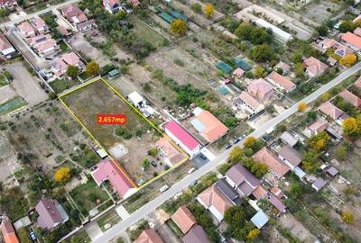 Teren 2.657 mp – toate utilitatile– Urseni, Moșnița Nouă - 2