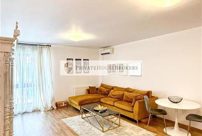 Apartament cu 2 camere semidecomandat, mobilat în Pipera