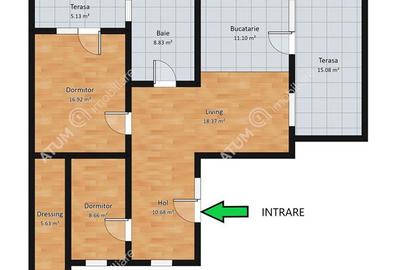 Apartament modern de 3 camere si 2 terase in zona Calea Dumbravii - 7