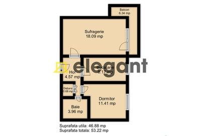 2 decomandate, etaj 3, centrala, AC, mobilat, Calea Bucuresti-Lapus - 3