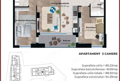 Apartament 3 camere - parcare - Parc Carol - Viilor - Fabrica de Chibrituri - 12