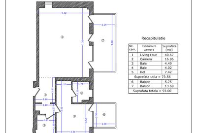 Apartament spatios cu 2 camere si 2 balcoane - SISESTI - NOU - 7