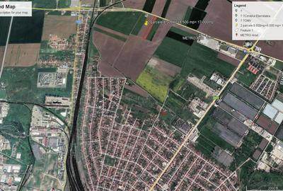 Teren intravilan 2 parcele de 8500 mp front la centura Aradului linga Metro - 4