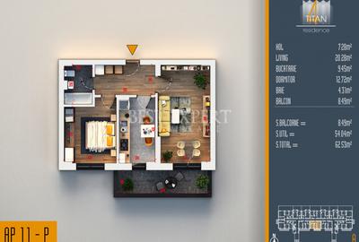 Apartament cu 2 camere decomandat în Theodor Pallady