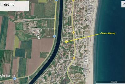 Teren 660 mp, dechiere 30 m, in Mamaia Sat, la 500 m de plaja - 1