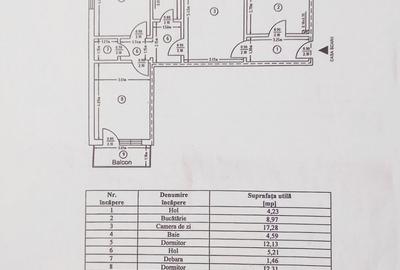 Apartament 3 camere, zona Liceul de informatica/ Orion - 17