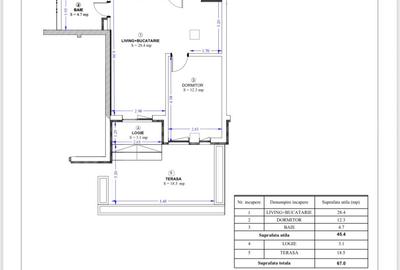 Apartament cu 2 camere semidecomandat în Torontalului