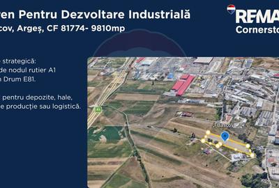 Teren industrial intravilan 9.810 mp – Bascov, acces A1, E81 - 2