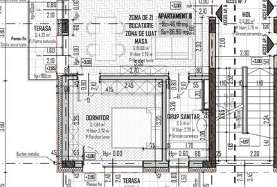 Apartament cu 2 camere semidecomandat în Baciu