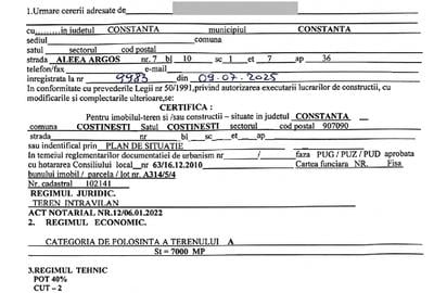 Teren 7000mp Costinesti P+7 | Langa Proiect NIBIRU | Front 120m - 3