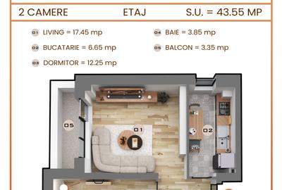 VANZARE APARTAMENT DE VANZARE 0773746547-TVA INCLUS-MILITARI STR TINERETULUI - 2