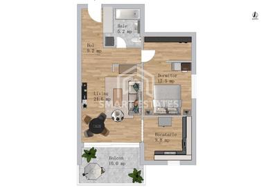 Bloc Butique Ap 2 Camere 73 mp utili - Grand Arena - COMISION 0 - 2