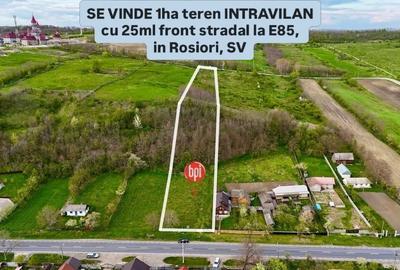 SE VINDE 1ha teren INTRAVILAN in Rosiori, jud.SV - 1