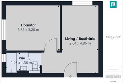 Apartament 1 cameră, zona Torontalului - 5