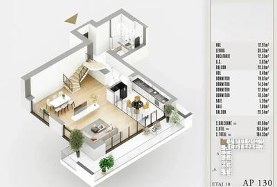 DUPLEX 5 Camere Upper Premium Izolatie Fonica Th. Pallady STB 8 Minute - 10