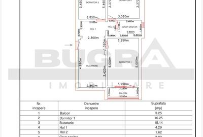 Apartament 3 camere decomandate, 62 mp,  Piata Zorilor - 17