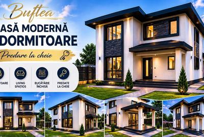 |Casa Premium|Buftea|Predara La cheie|Teren 450 mp2|4dormitoare| - 1