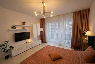 Eleganta garsoniera, decomandata, mobilata, terasa, boxa, parcare, Avantgarden, - 5