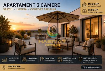 Apartament cu 3 camere decomandat în Central