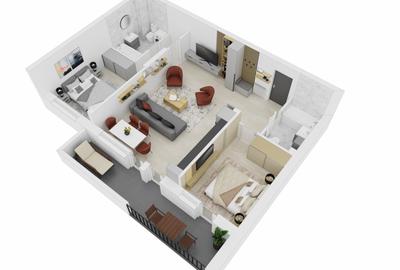 Apartament 3 camere intabulat de vanzare pe Doamna Stanca cu vedere spre parc - 20