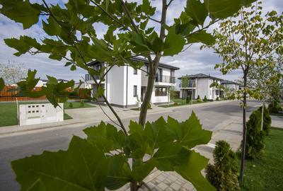 Vila individuala in complex,mobilata,  incalzire in pardoseala , teren 400 mp - 10