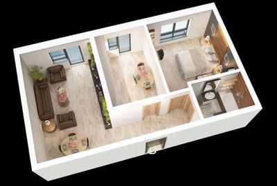 Apartament cu 2 camere decomandat în Șelimbăr