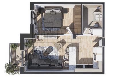2 camere 48 mp Baciu | Parcare inclusă | Bloc Nou - 3