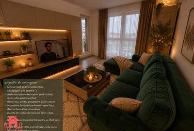 SISESTI-2 camere mobilate, 2 bai, terasa cu vedere lac, bloc boutique, parcare! - 3