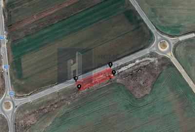Teren intravilan 1.300 mp | Brănești Ilfov | DJ100 | Front 74 ml - 2