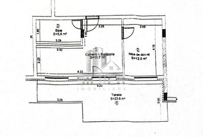Apartament cu 2 camere/terasa 23.6 mp/zona strazii Eroilor. - 2