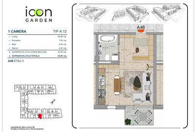 Garsonieră în ansamblul ICON Garden - zona Mihai Bravu - 6