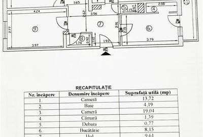Apartament decomandat cu 3 camere de 78 mp cu 2 bai si 3 locuri parcare - 14