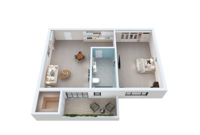 Apartament cu 2 camere decomandat în Terezian